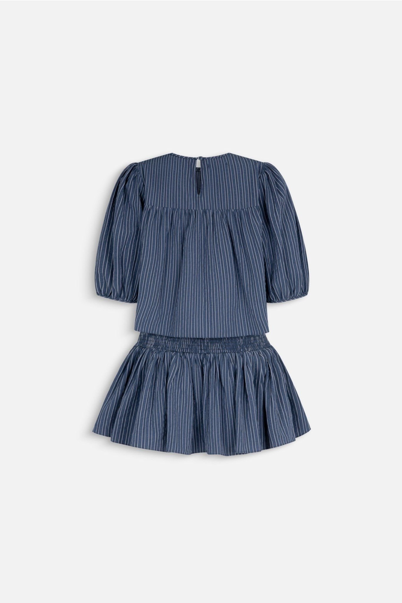 Striped Ruffled Puff Sleeve Set nhiều màu