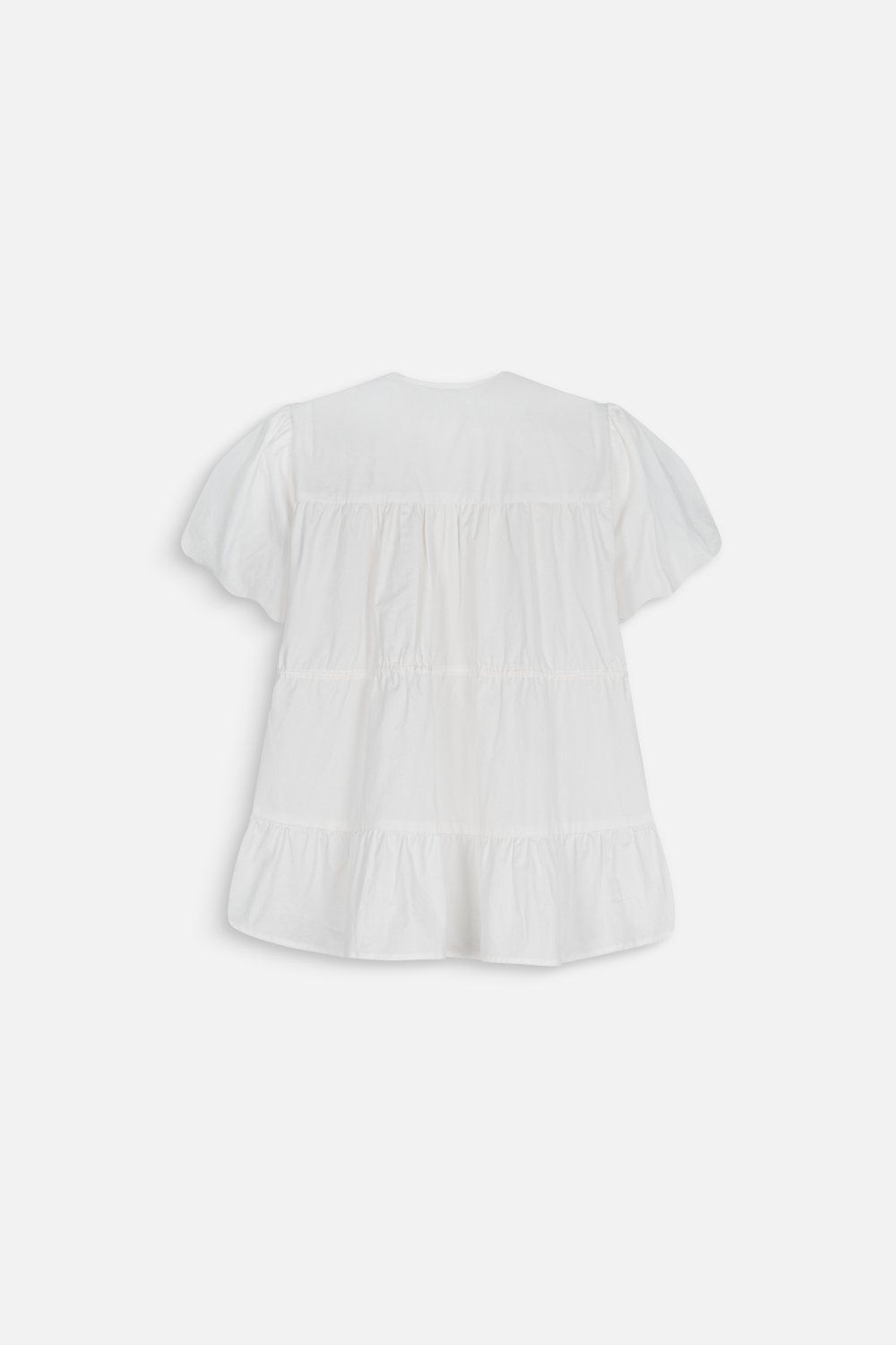 Áo Drawstring Ruffle Babydoll Shirt nhiều màu