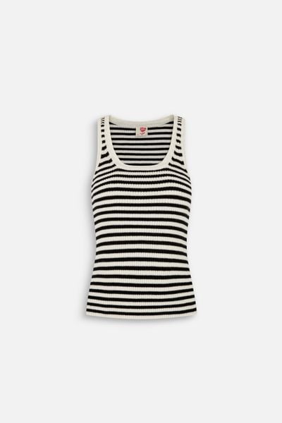  Áo Striped Ribbed Knit Tank Top nhiều màu 