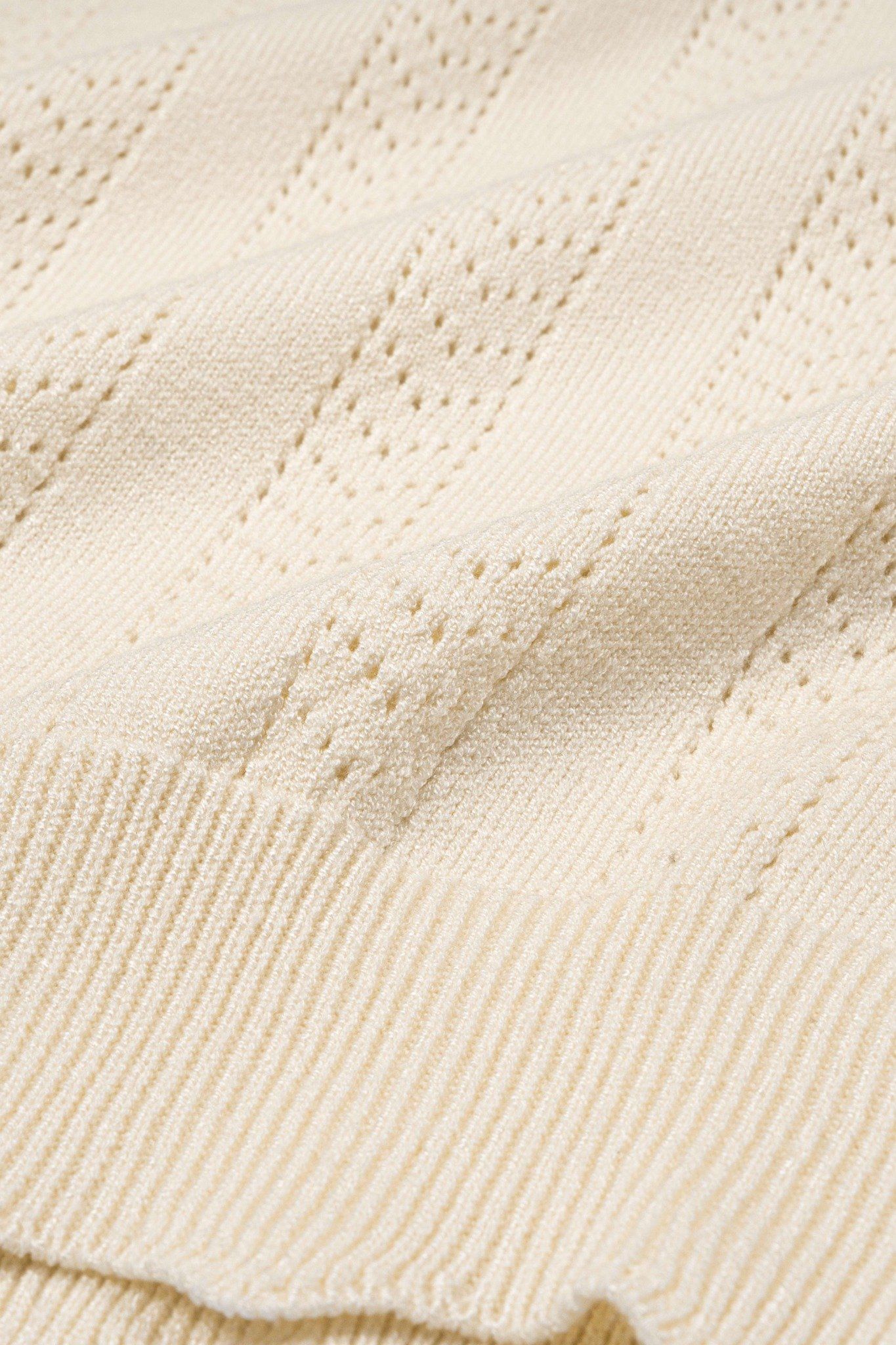 Áo Polo Knit Ribbed Top 2 màu