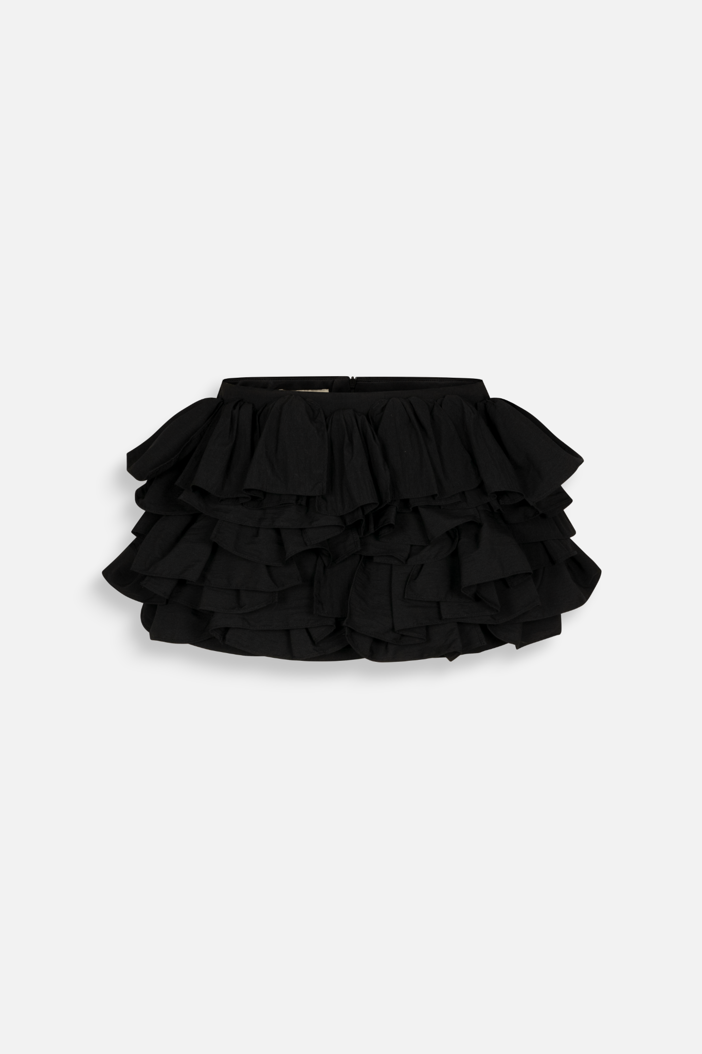 Chân váy Black Parachute Mini Tiered Ruffled Skirt