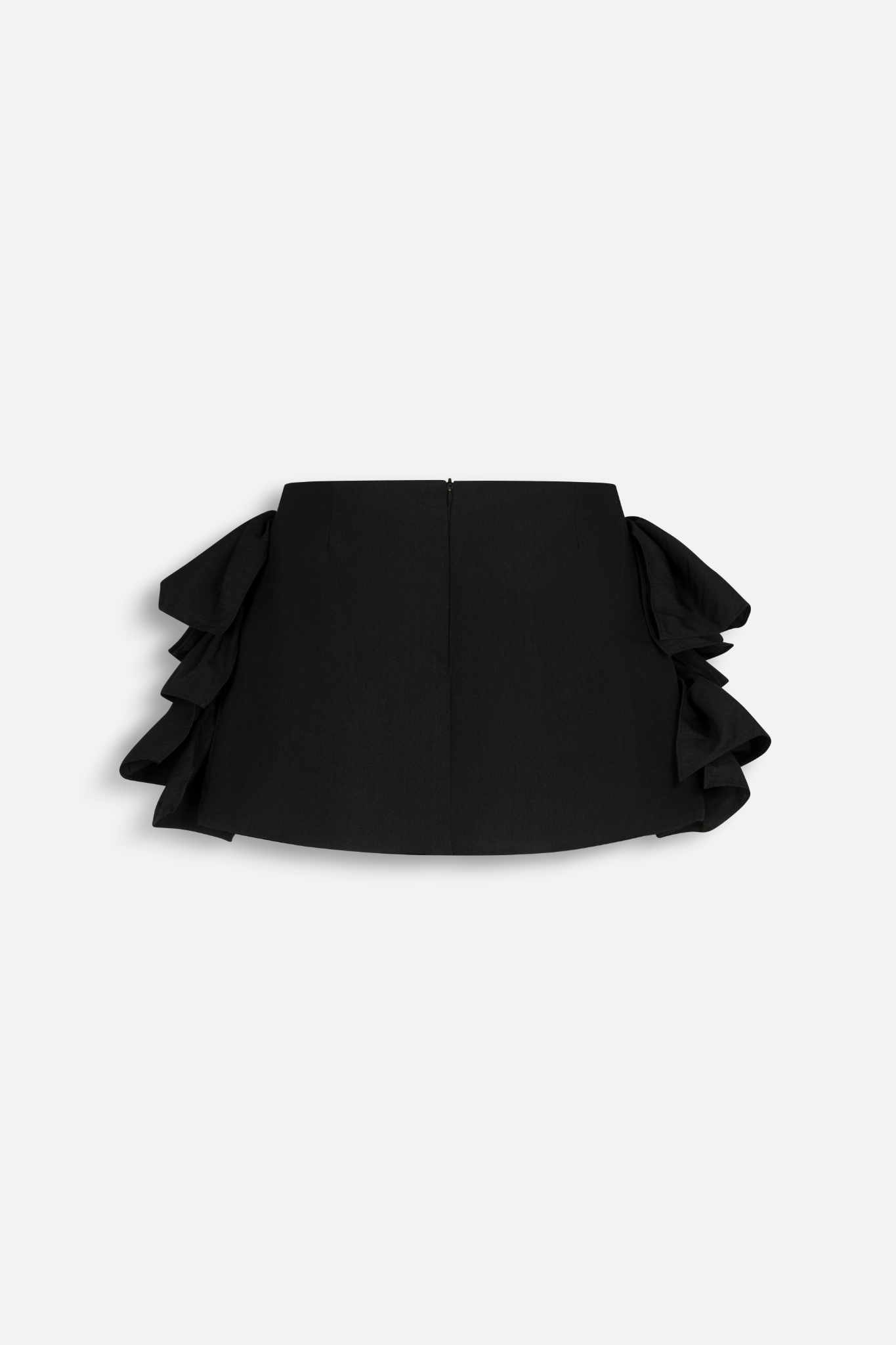 Chân váy Black Parachute Mini Tiered Ruffled Skirt
