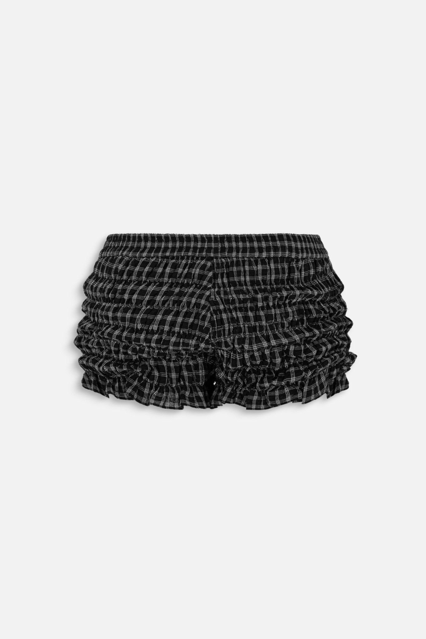 Quần Cotton Checked Ruffle Shorts nhiều màu