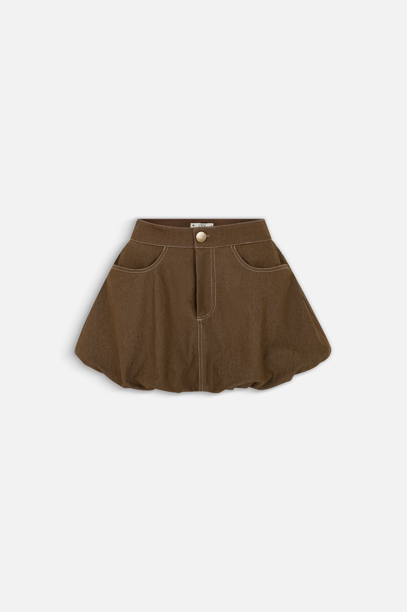 Quần Brown Puff Shorts