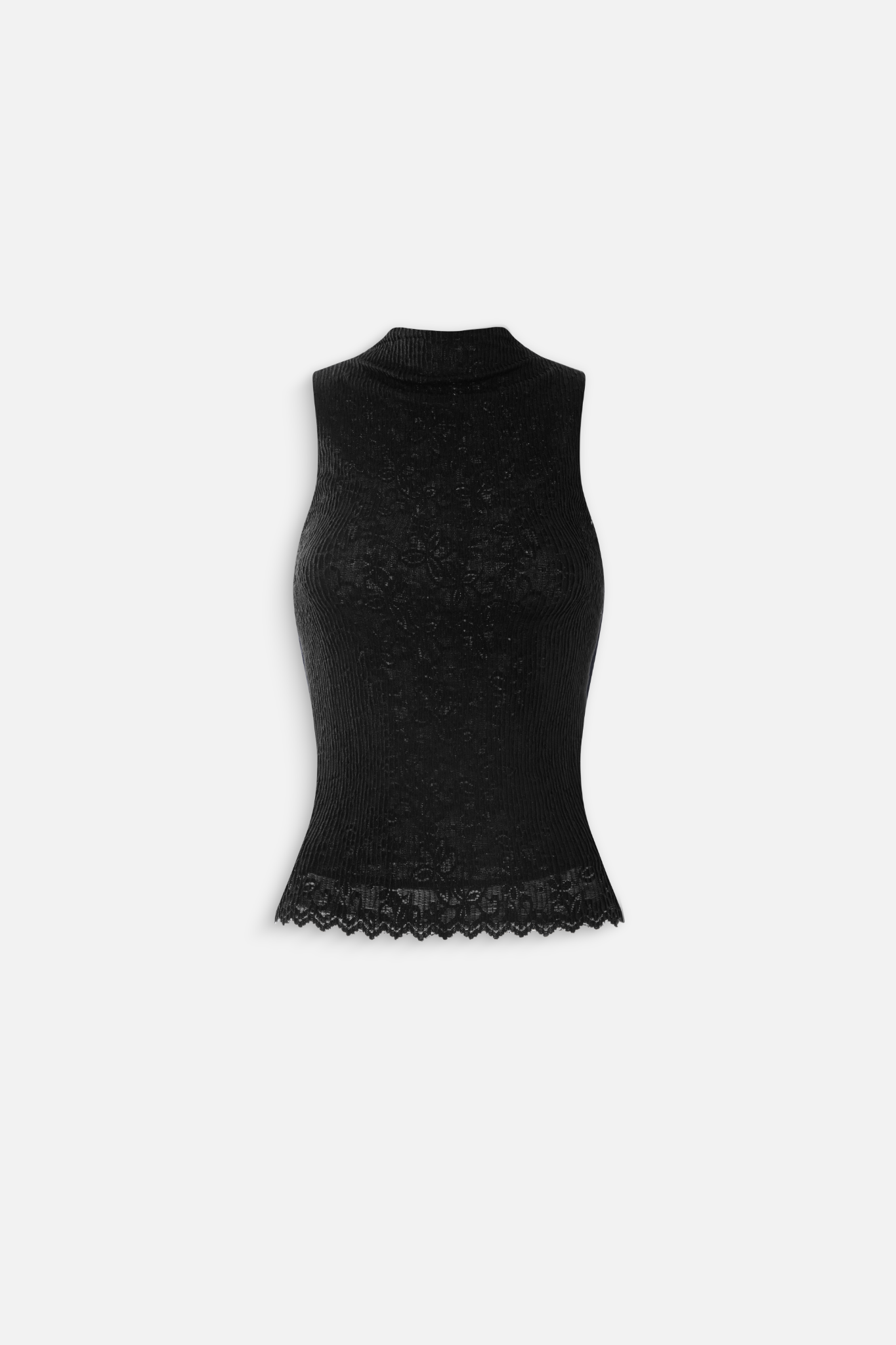 Áo Lace Turtleneck Tank Top nhiều màu