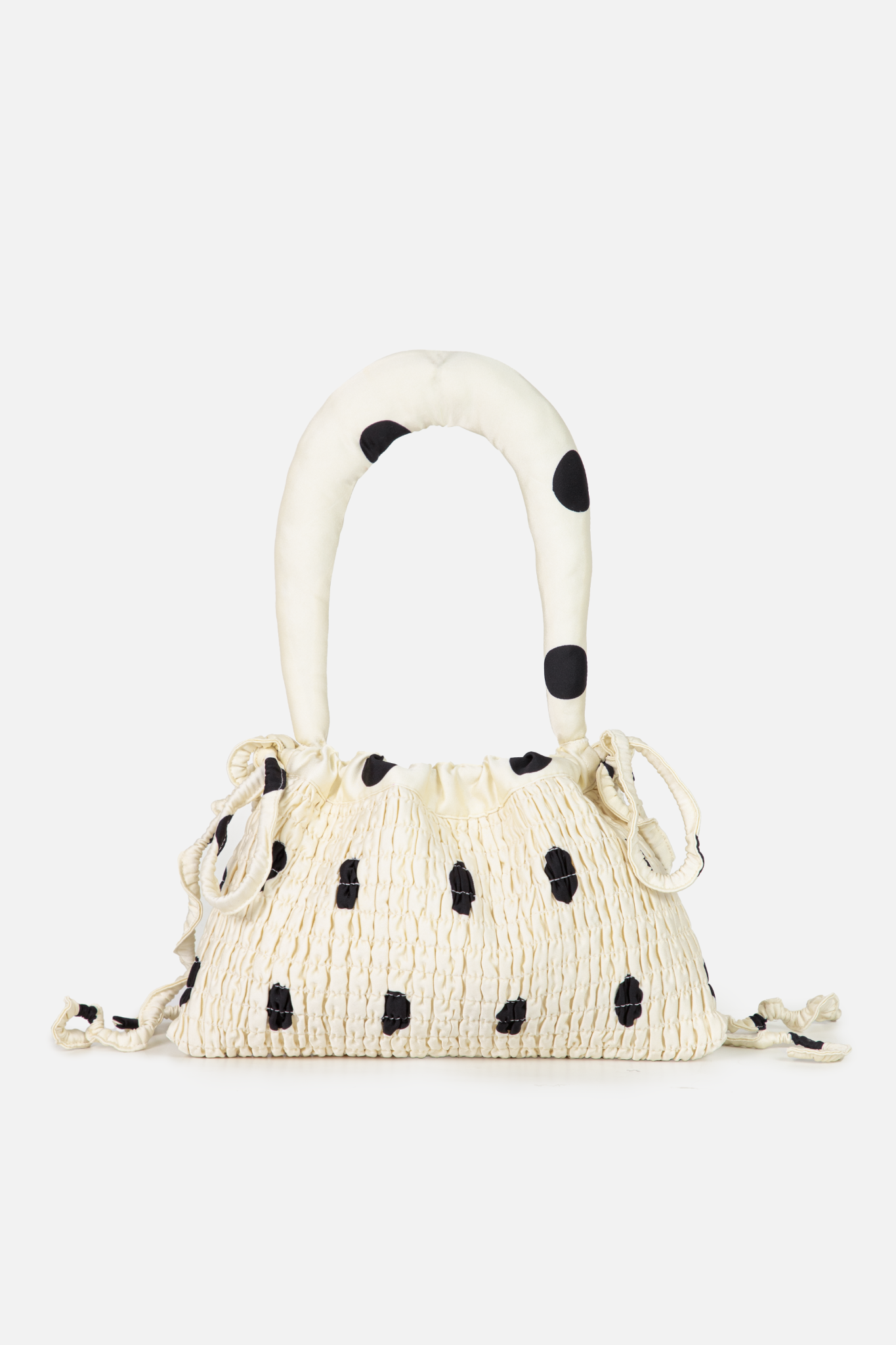 Túi kem chấm bi Cream Dot Silky Hand Bag