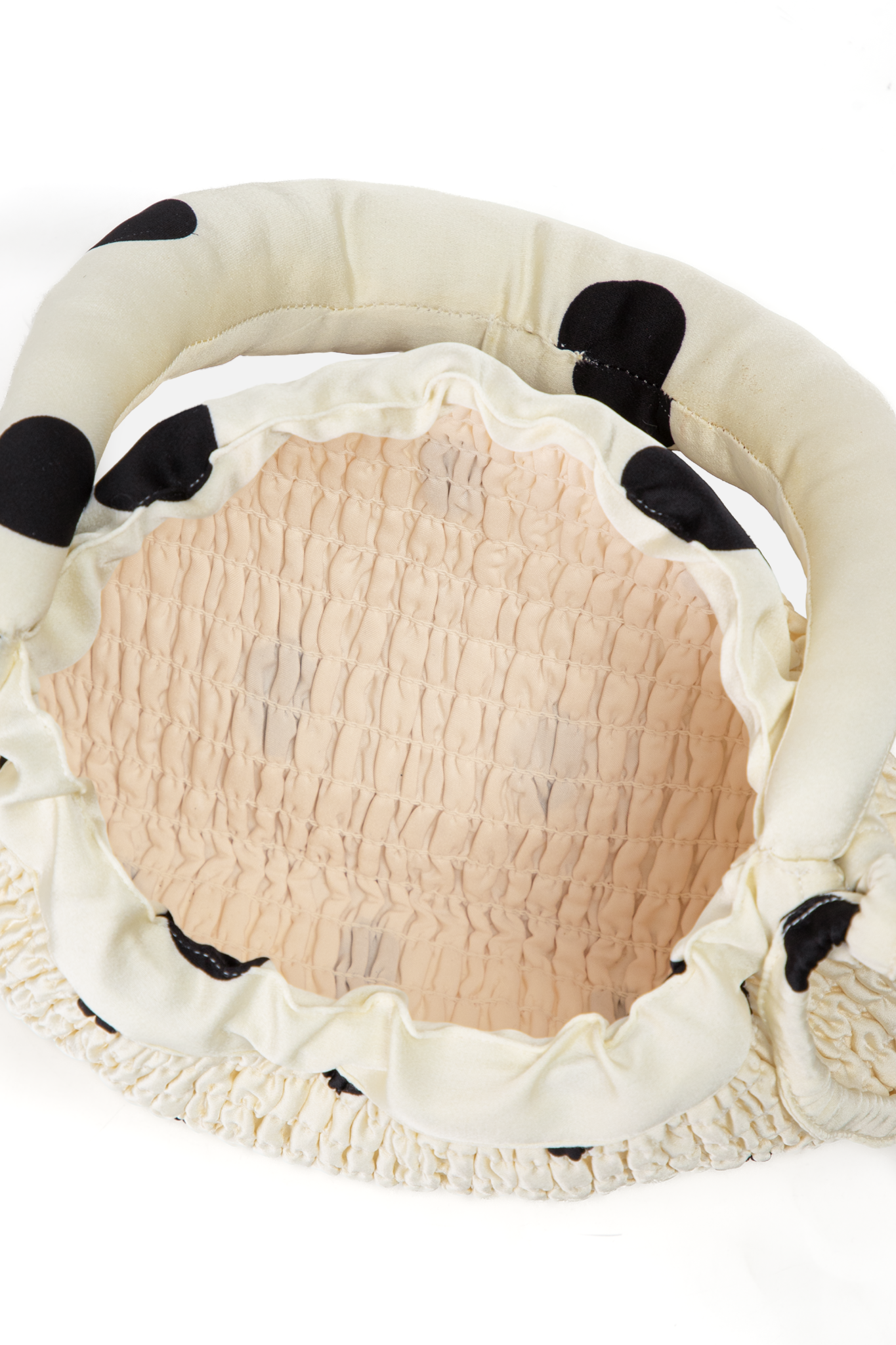 Túi kem chấm bi Cream Dot Silky Hand Bag