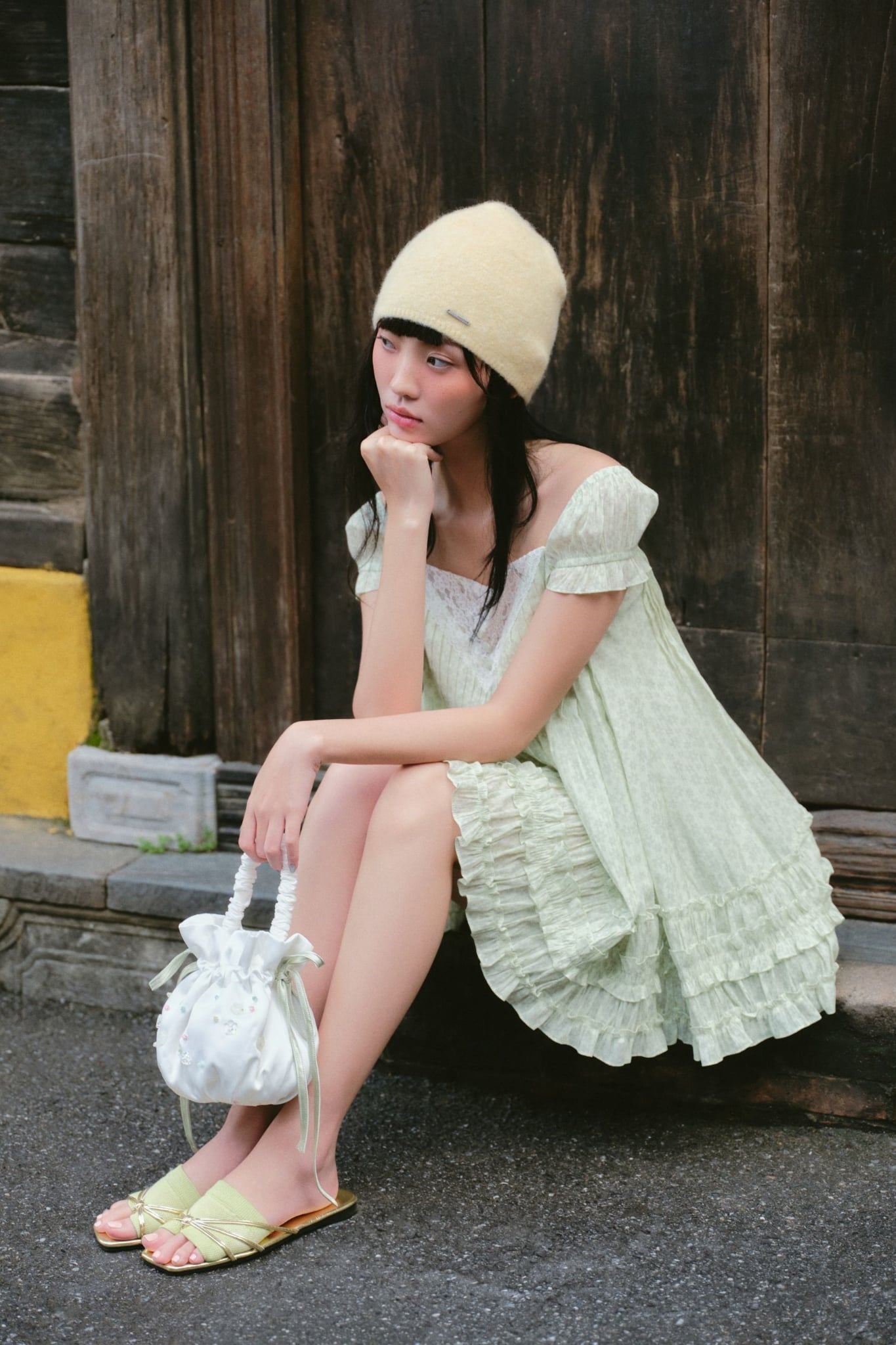 Váy Kate Ruffled Babydoll Dress nhiều màu