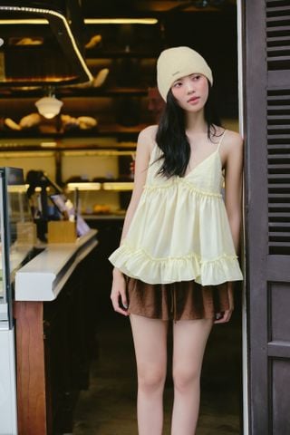 Áo Ruffled Cami Top nhiều màu