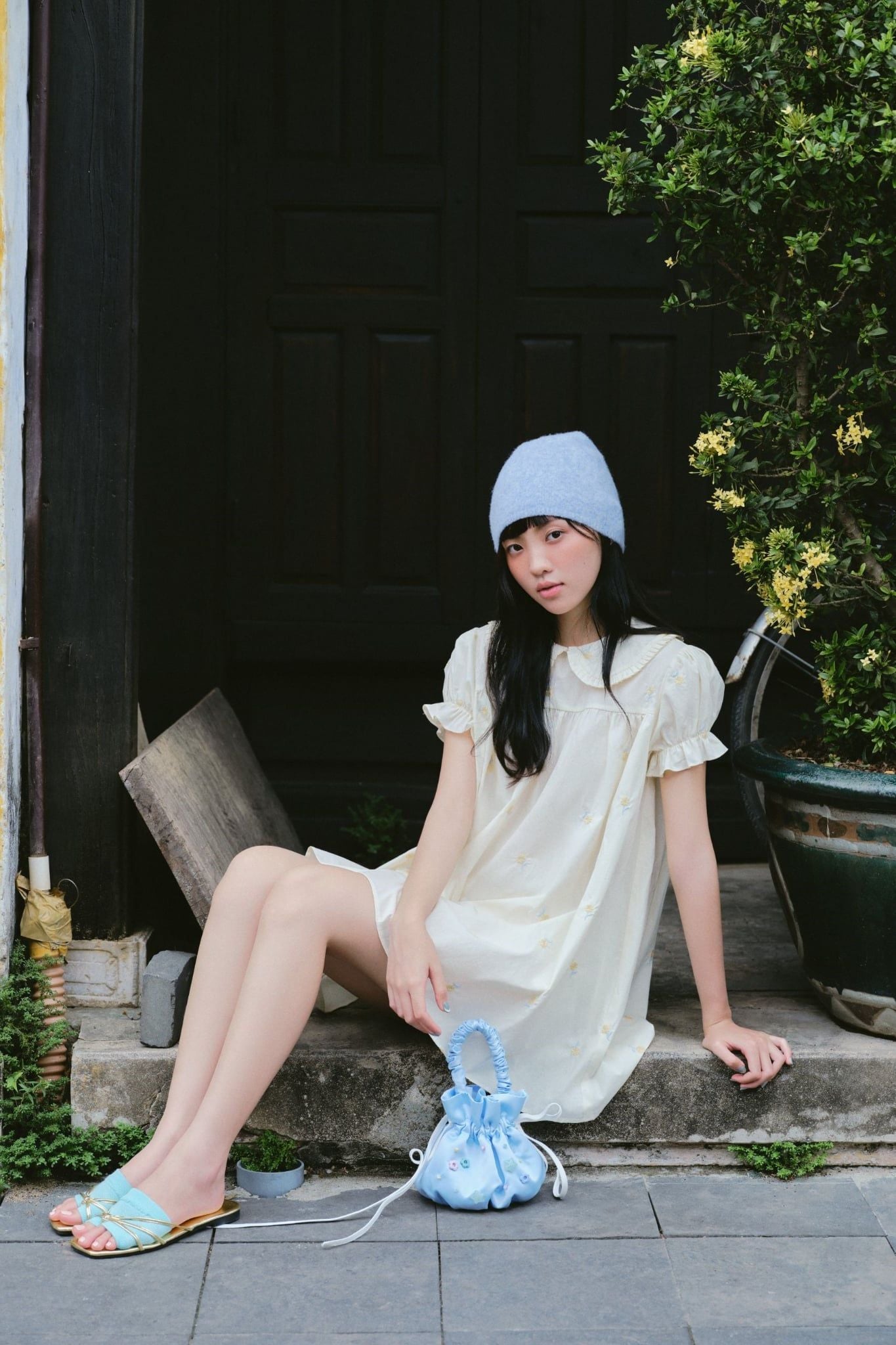 Váy Babydoll Cream Daisy