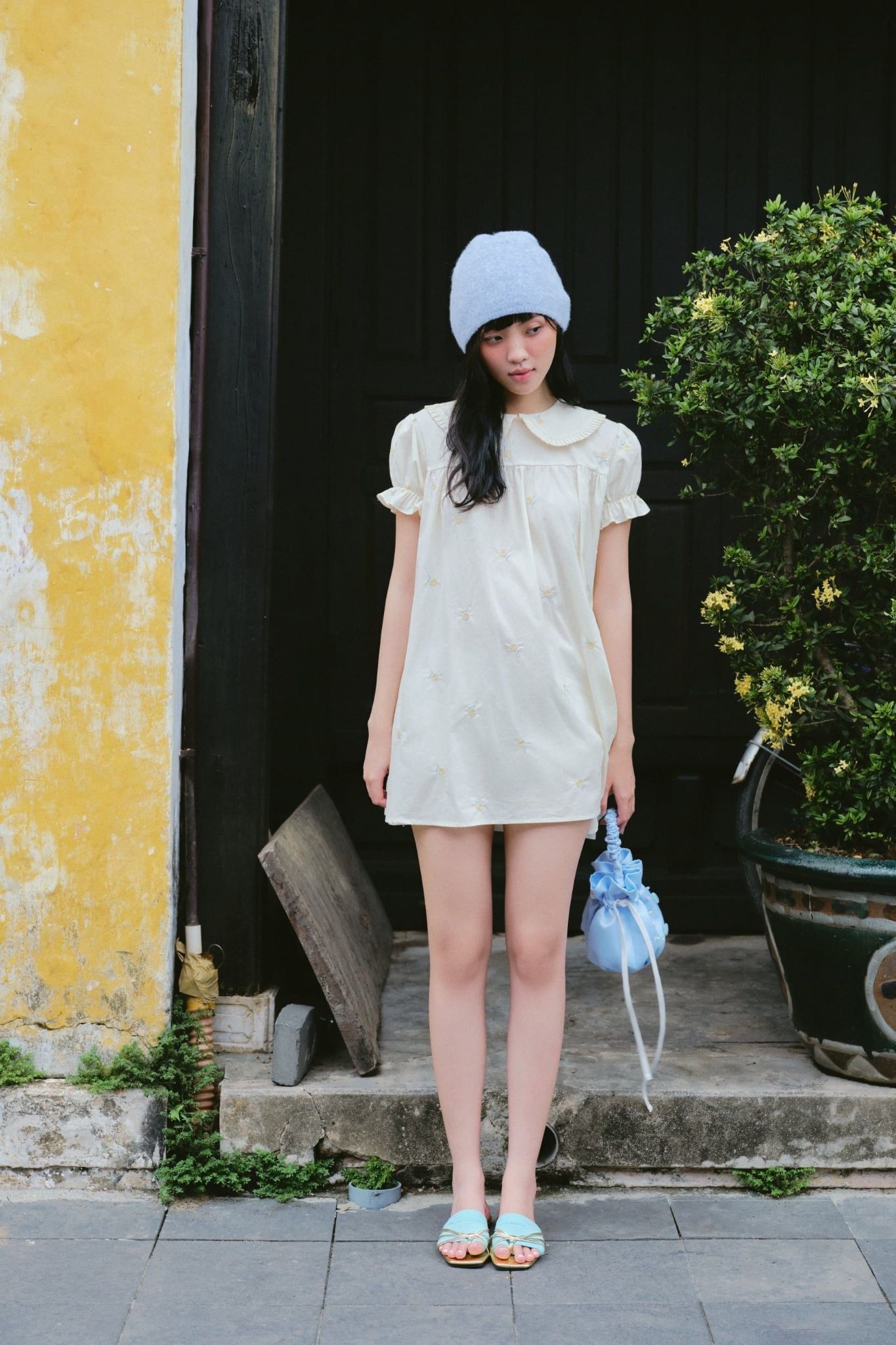 Váy Babydoll Cream Daisy