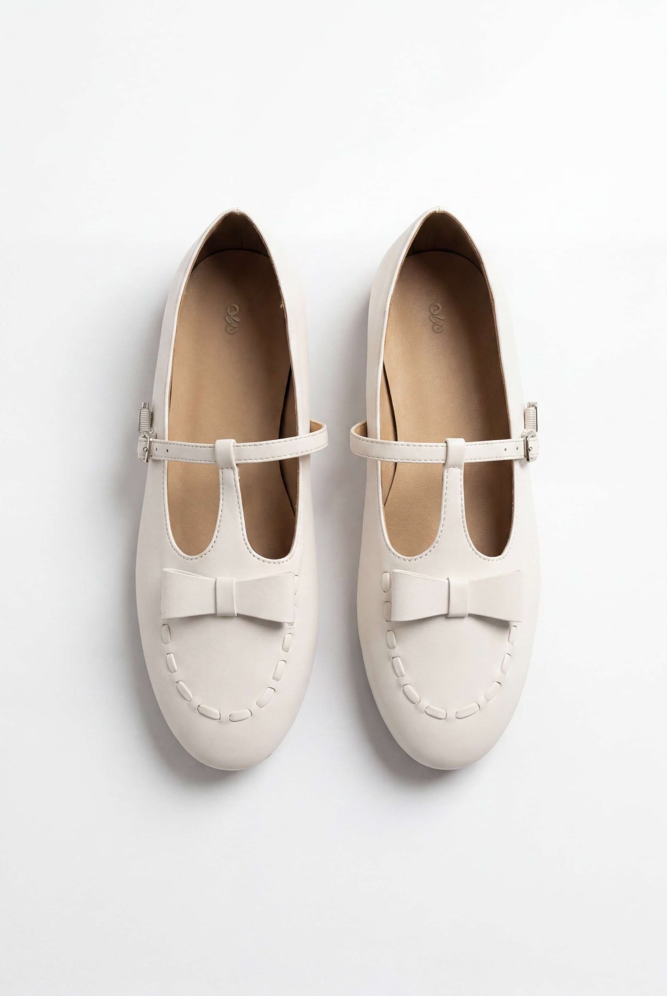 Giày búp bê Leather Bow Ballet Flats nhiều màu