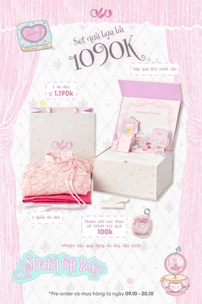  SPECIAL GIFT BOX 20.10 | SET QUÀ OLV LỤA LÀ 1090K 