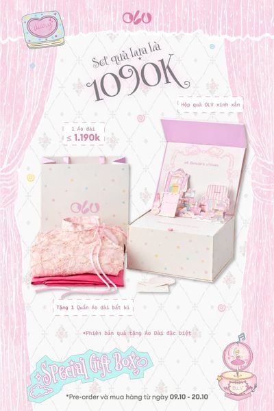  SPECIAL GIFT BOX 20.10 | SET QUÀ OLV LỤA LÀ 1090K 