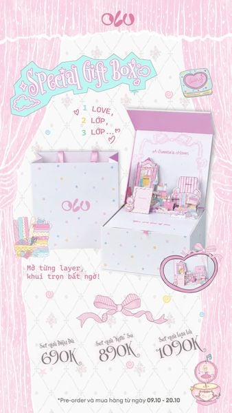  Hộp quà thiết kế OLV | Special Gift Box 20.10 (chưa bao gồm sản phẩm) 