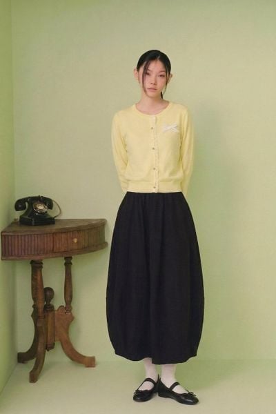  Áo len cardigan Knit Round Neck Top nhiều màu 
