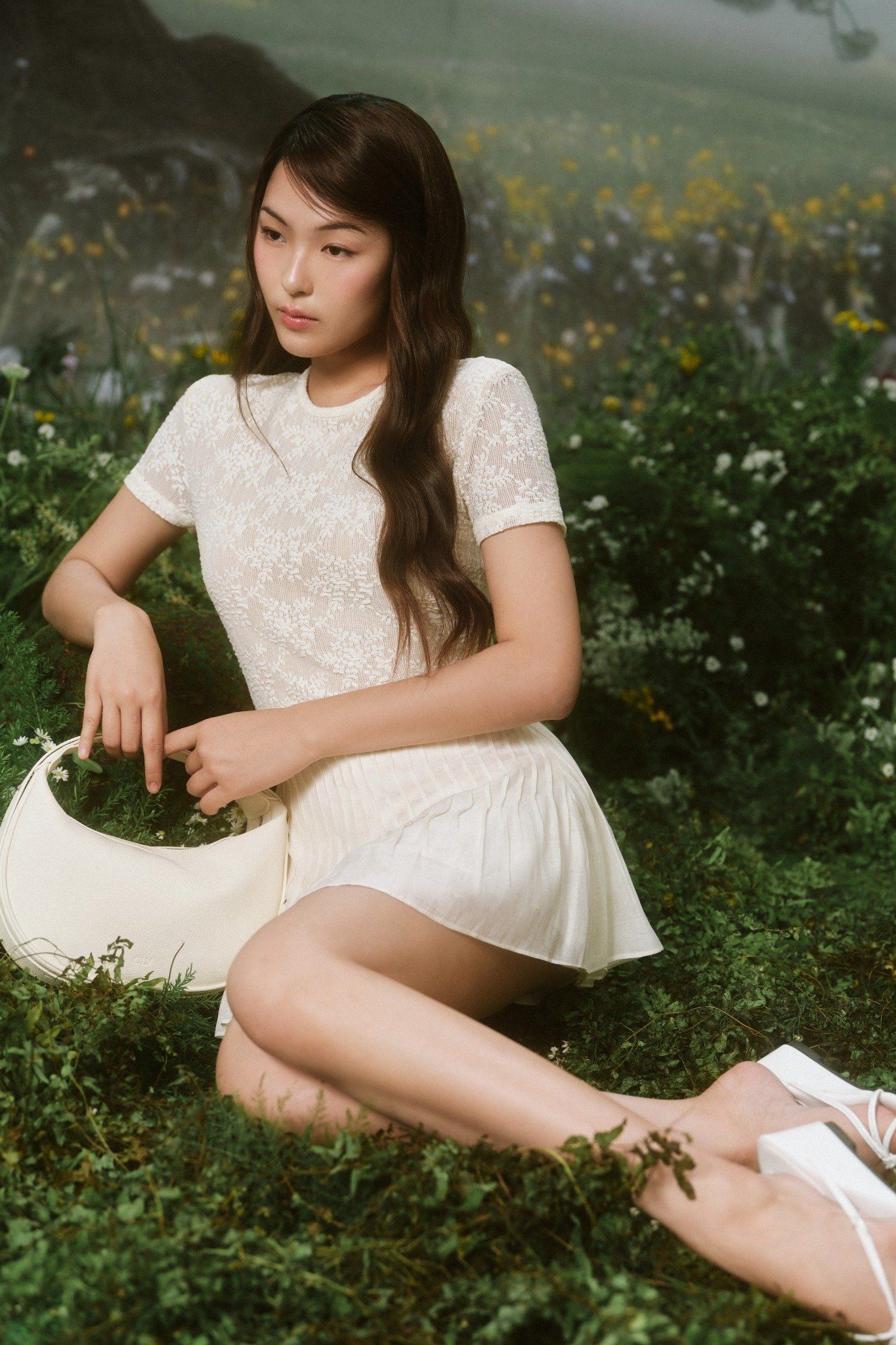 Áo Fleur Lace Short Sleeve Top nhiều màu