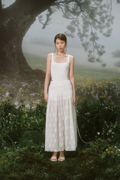  Chân váy Chiffon Side Tie Maxi Skirt nhiều màu 