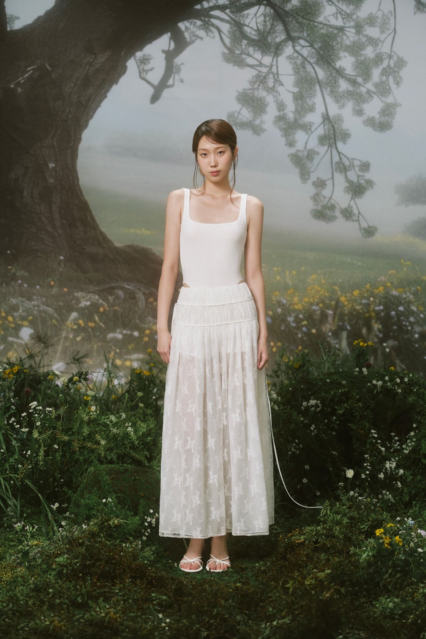 Chân váy Chiffon Side Tie Maxi Skirt nhiều màu