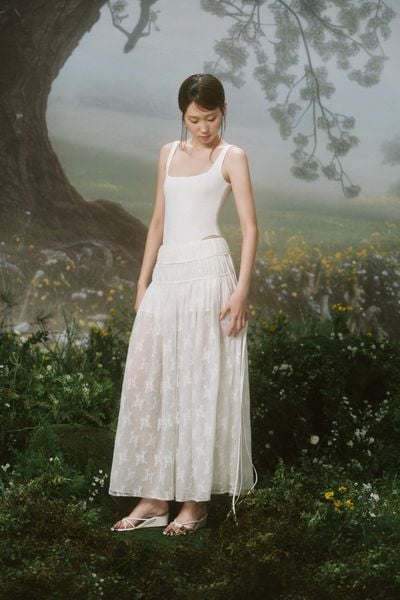  Chân váy Chiffon Side Tie Maxi Skirt nhiều màu 