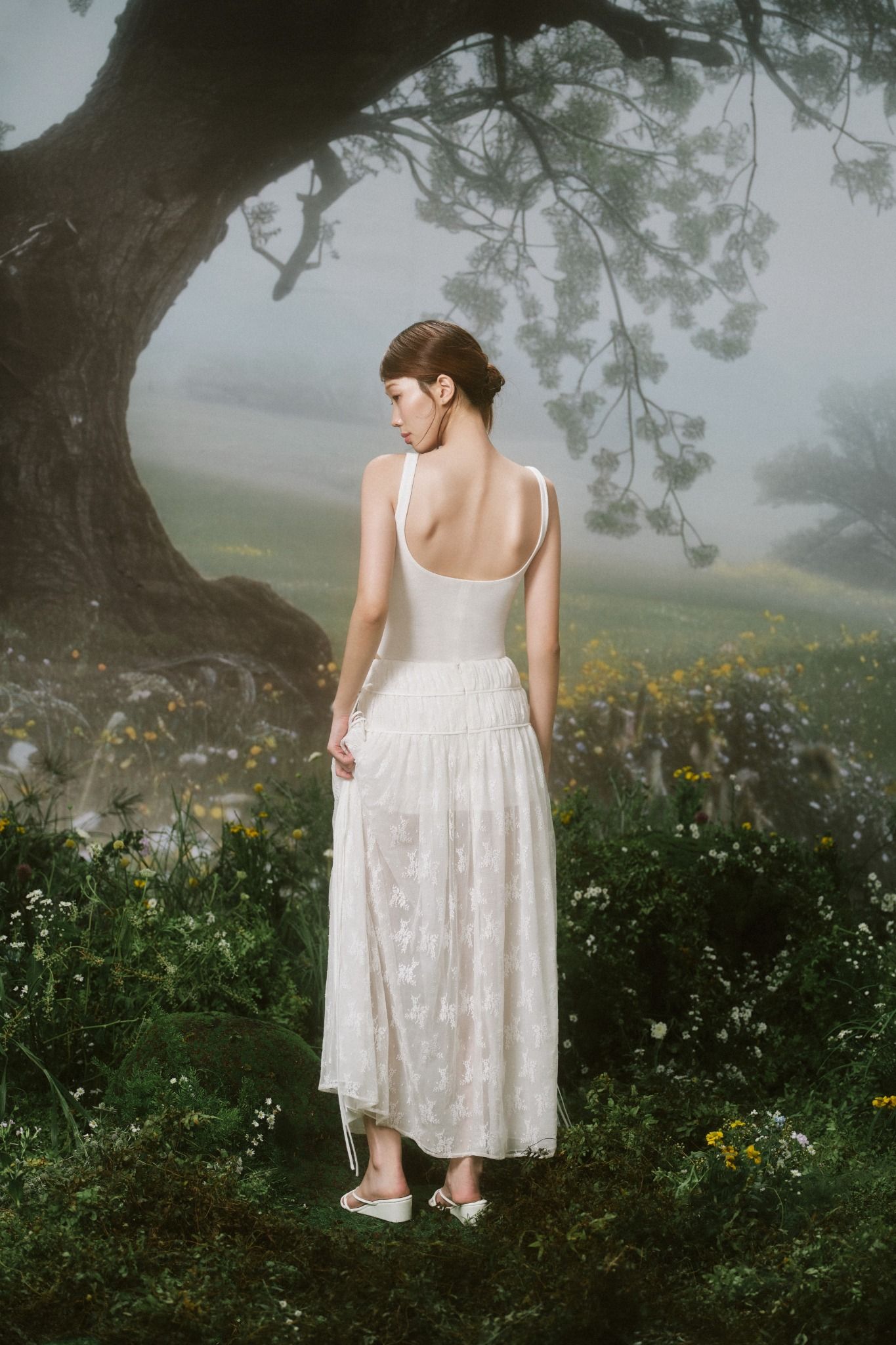 Chân váy Chiffon Side Tie Maxi Skirt nhiều màu