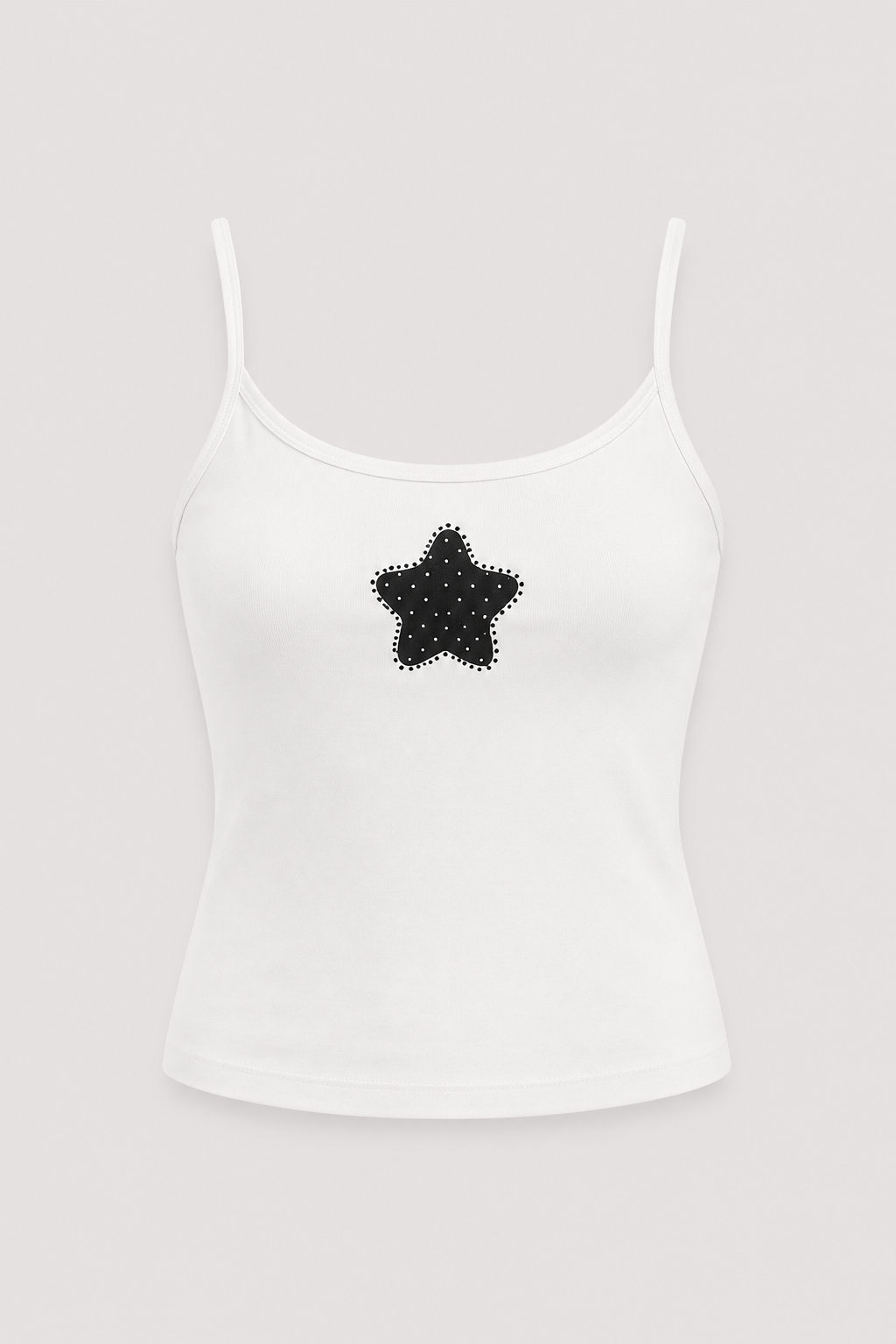 Áo hai dây ngôi sao White Black Star Cotton Cami Top