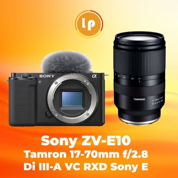 Máy ảnh Sony ZV-E10 + tamron 17-70 mới | LP Camera Store - Thế