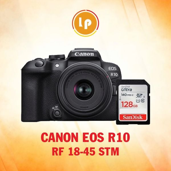 Máy ảnh Canon R10 Kit RF 18-45 chính hãng (New)