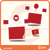 [AM002] Áo Mưa Màu Sắc Thương Hiệu | Áo Mưa Cài Cạnh Cánh Dơi 2 Màu Vải