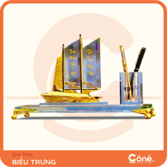 [BTQT05] Biểu Trưng Pha Lê Thuyền Buồm | Thuận Buồm Xuôi Gió