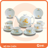 [BAC001] Bộ Ấm Chén Giao Hòa | Bộ Ấm Chén Ánh Kim Sang Trọng