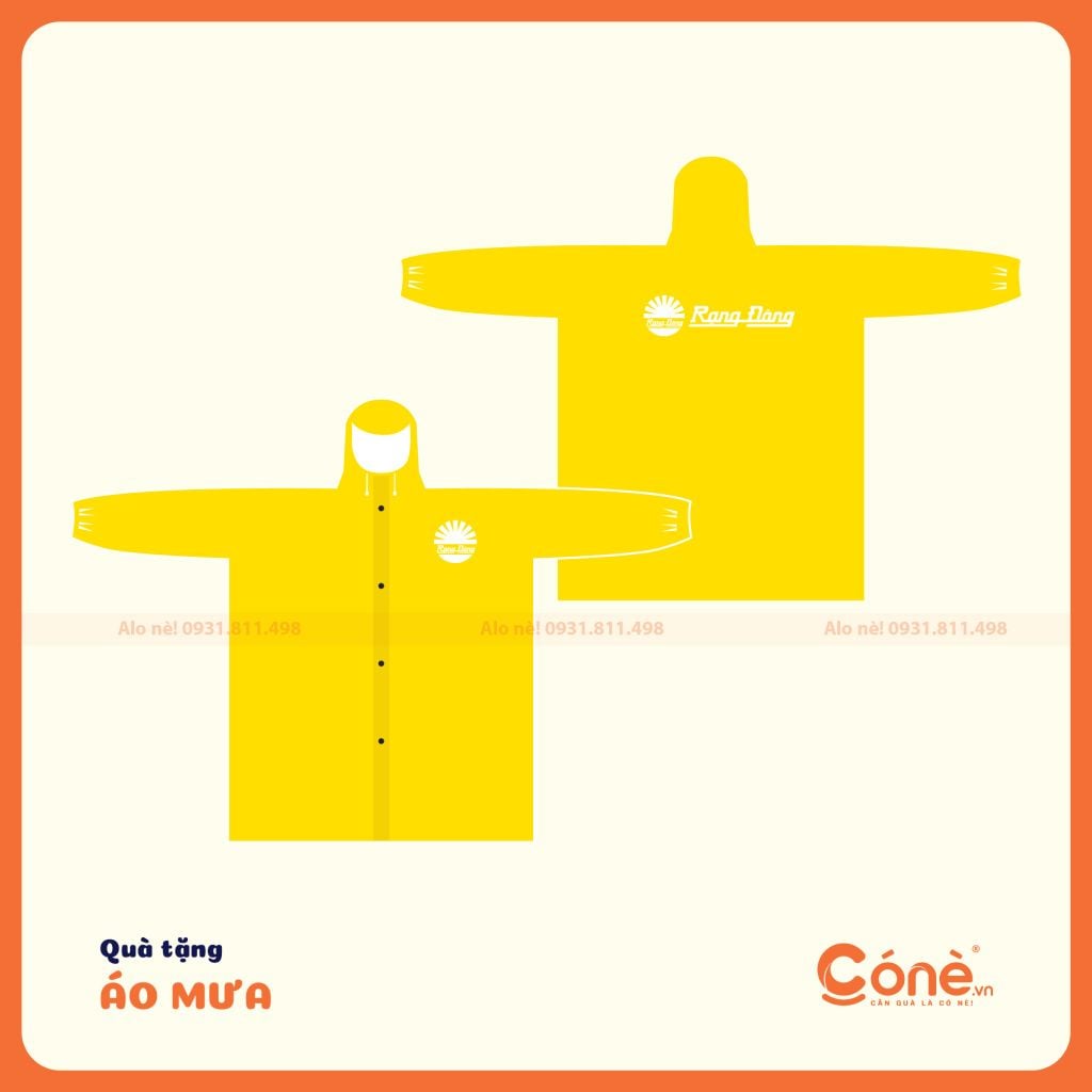 áo mưa quà tặng