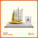 [BTQT05] Biểu Trưng Pha Lê Thuyền Buồm | Thuận Buồm Xuôi Gió