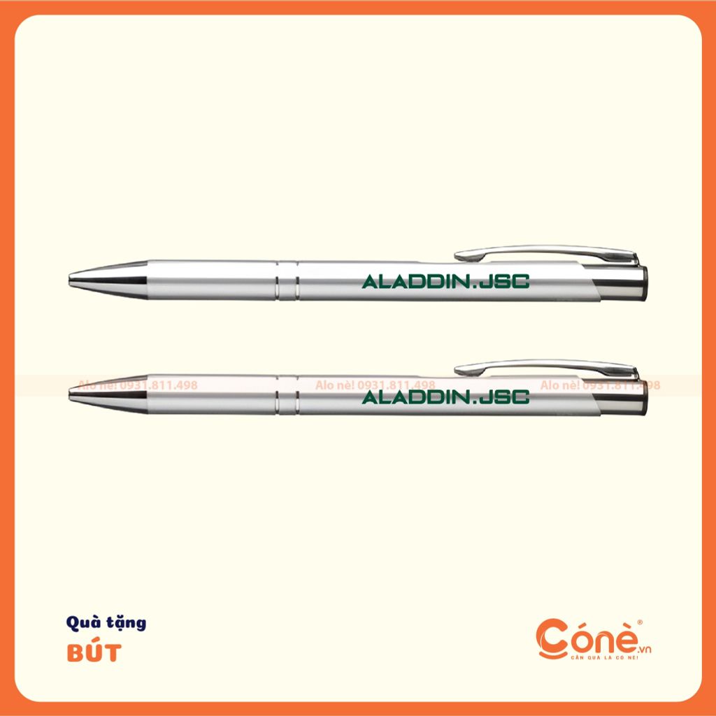 [BKL001] Bút bi kim loại in logo BKL001