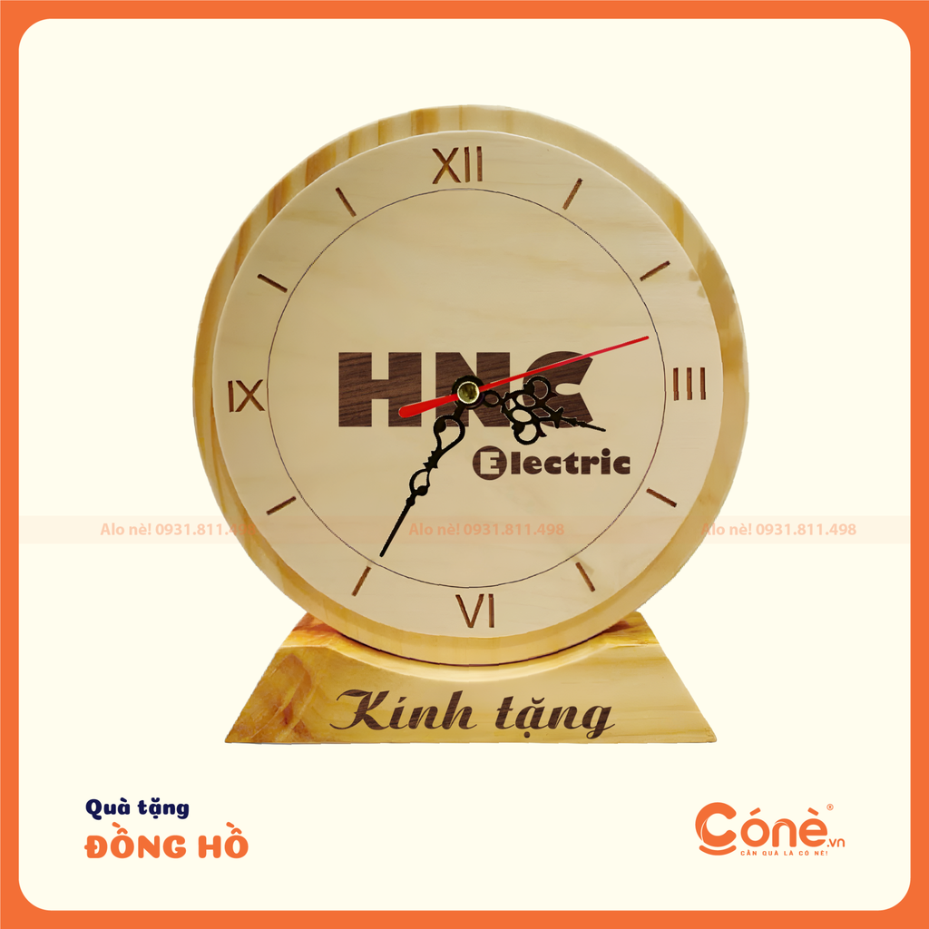 Đồng Hồ Gỗ Để Bàn