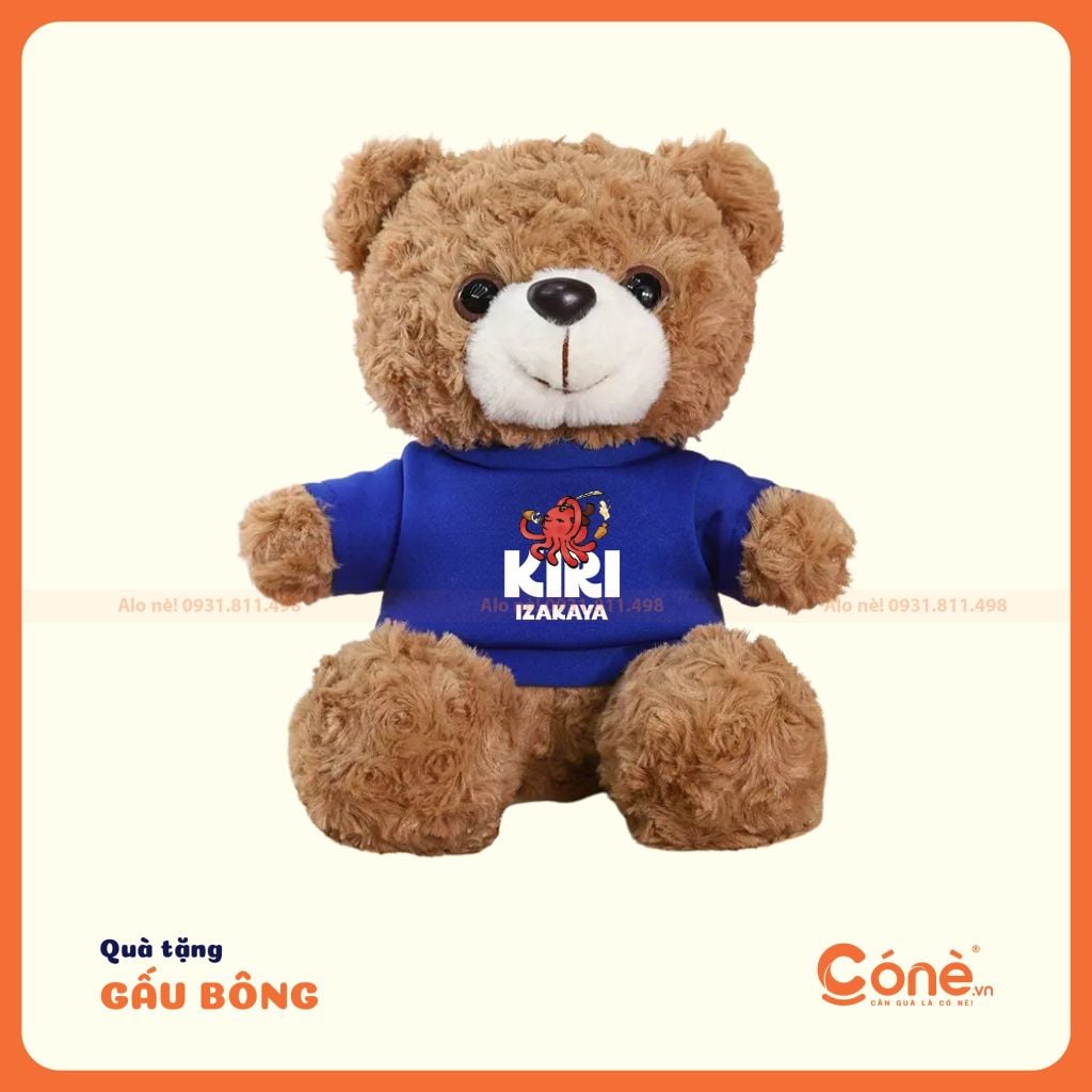 [GB006] Gấu Bông Cozy Friend - Gấu Capybara In Logo