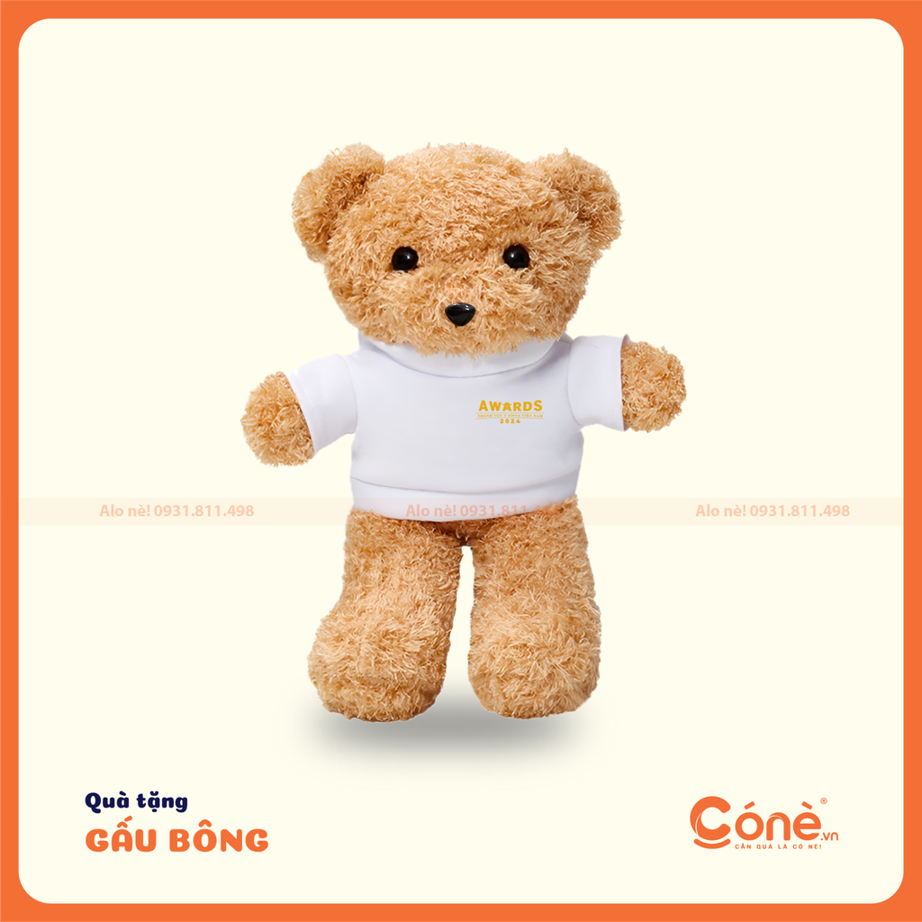 [GB001] Gấu Bông Loyal Buddy - Gấu Bông Teddy In Logo