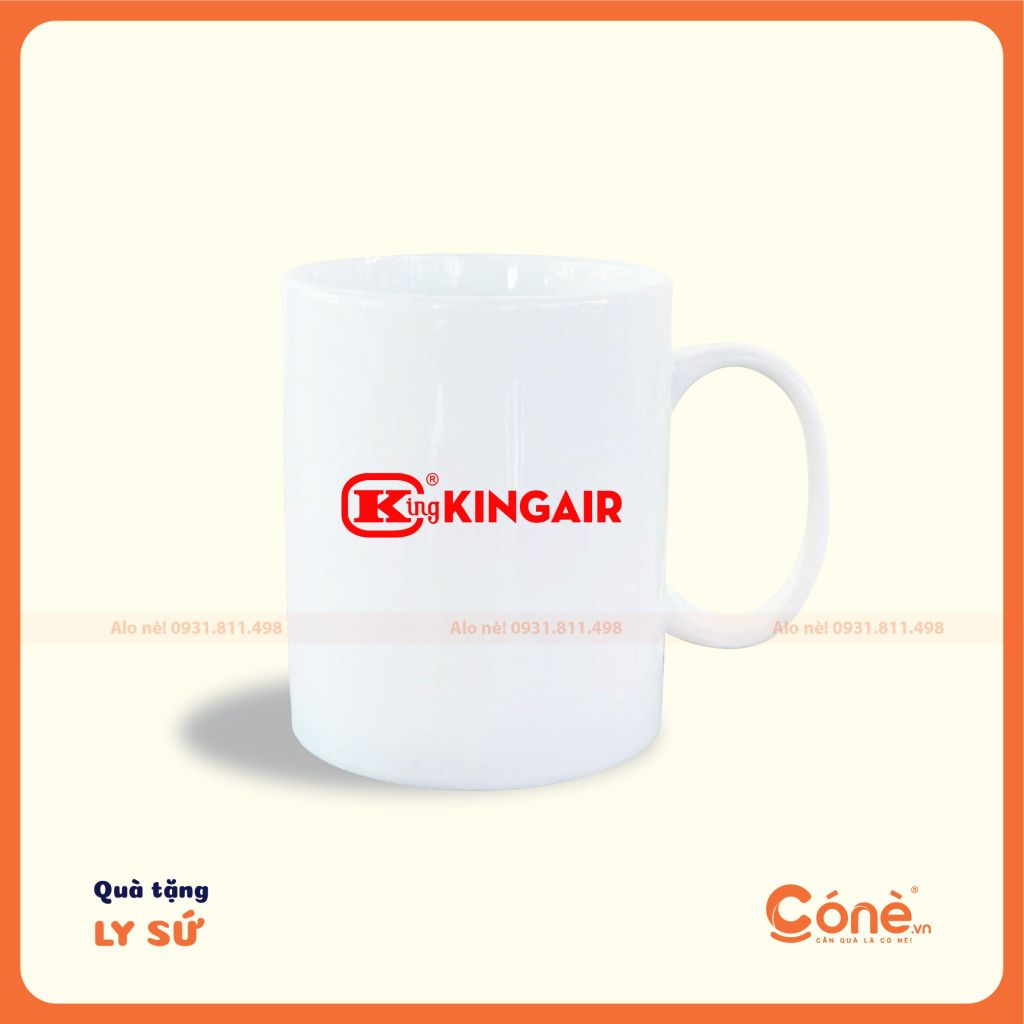 [LS002] Ly Sứ Tiny Joy | Ly Sứ Hình Trụ Quai Tròn 500ML