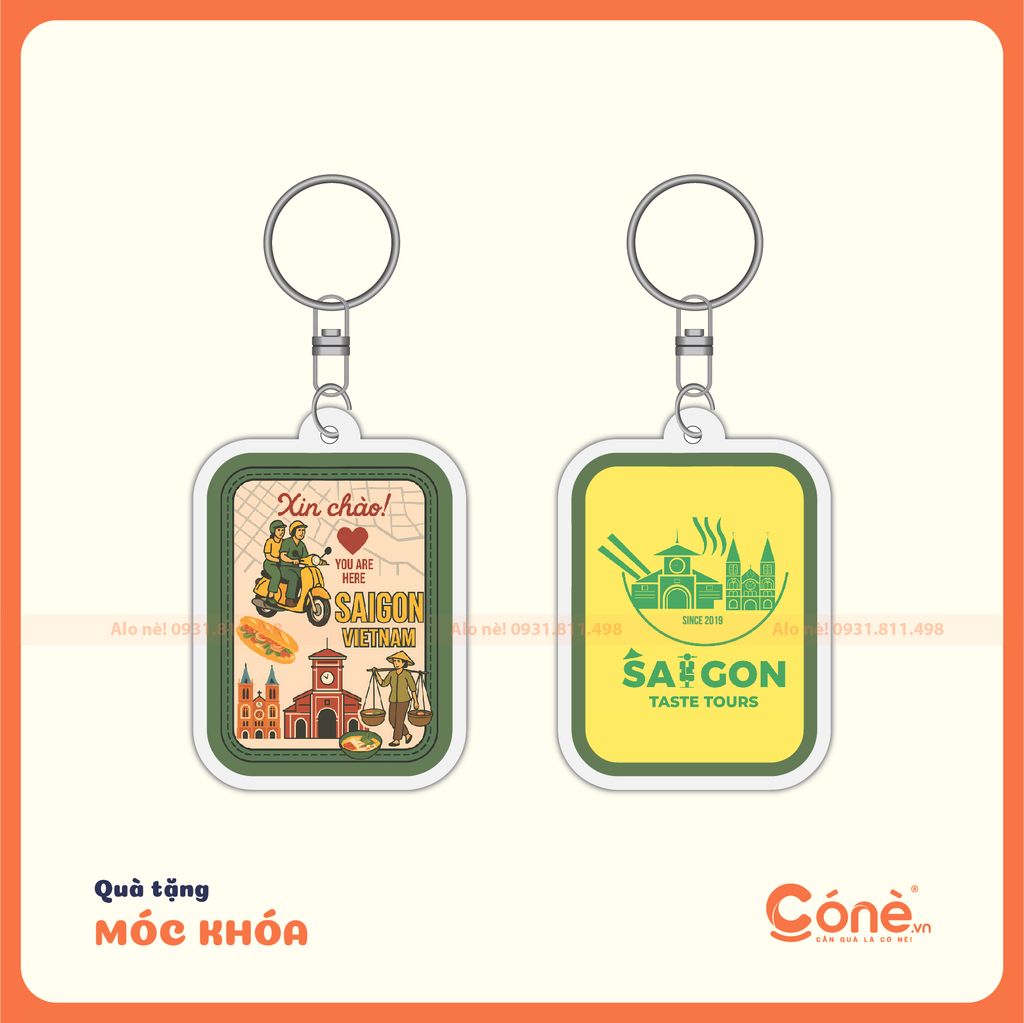 [MKQT002] In Móc Khóa Quà Tặng Độc Đáo 2024