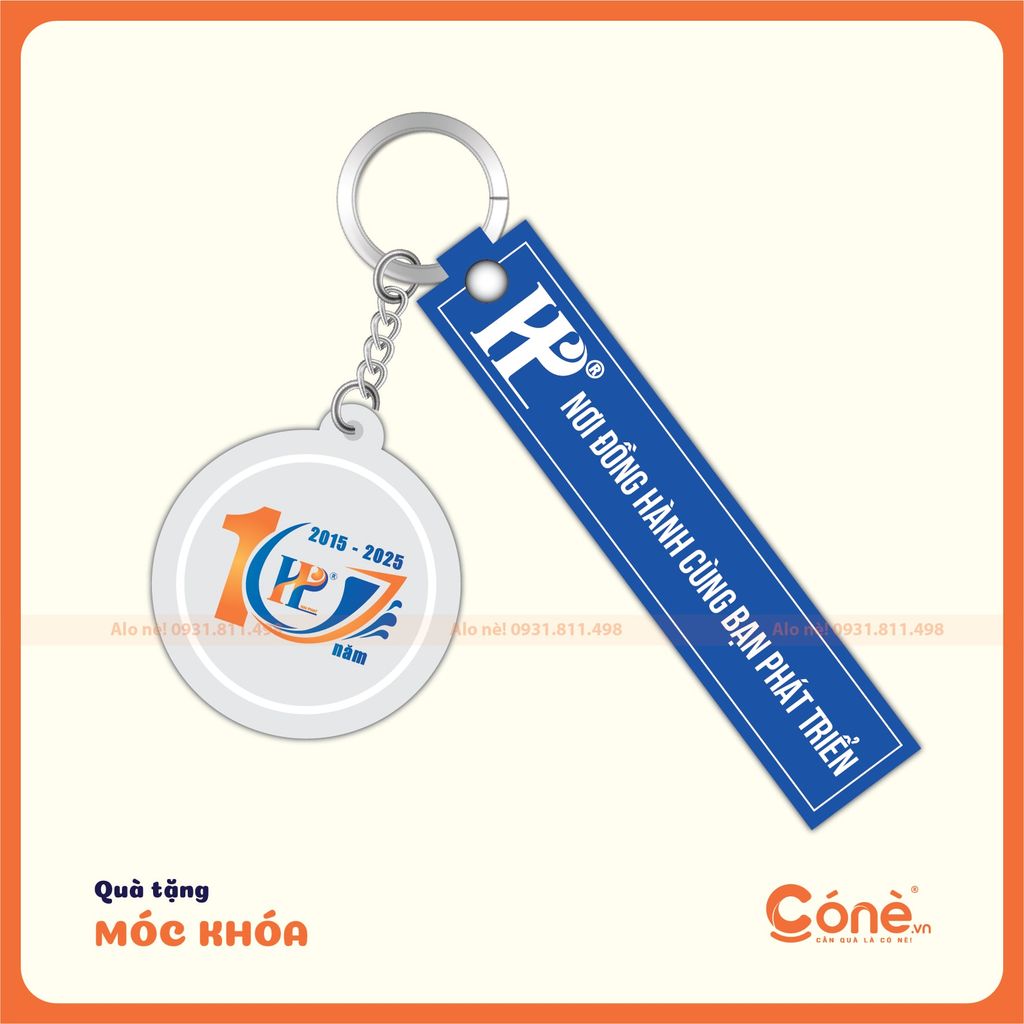 Móc khóa dây cao su