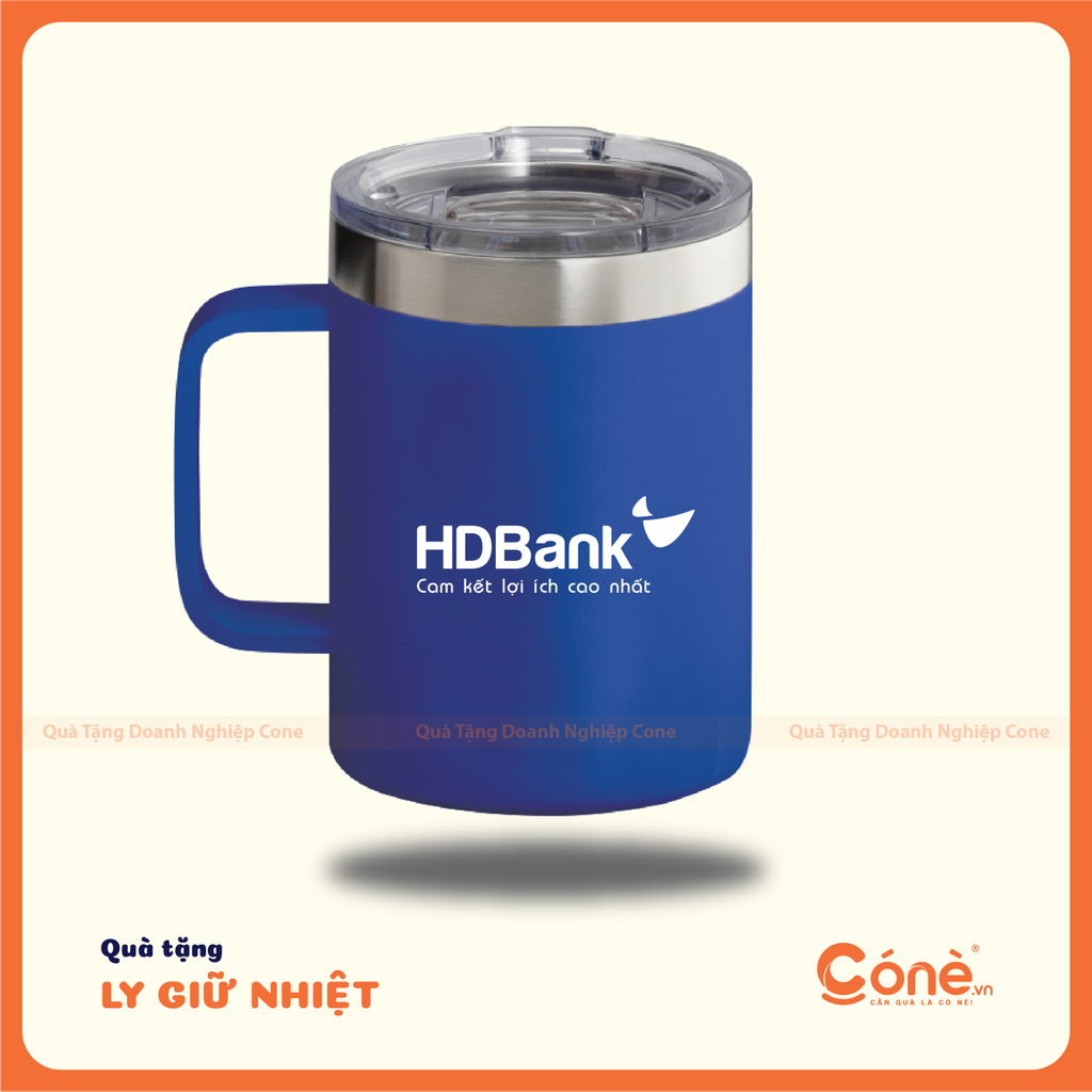 [LGN007] Ly Giữ Nhiệt Workspace | Ly Giữ Nhiệt Có Quai In Logo