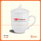 [LS006] Ly Sứ Premium | Ly Sứ Có Nắp In Logo Theo Yêu Cầu