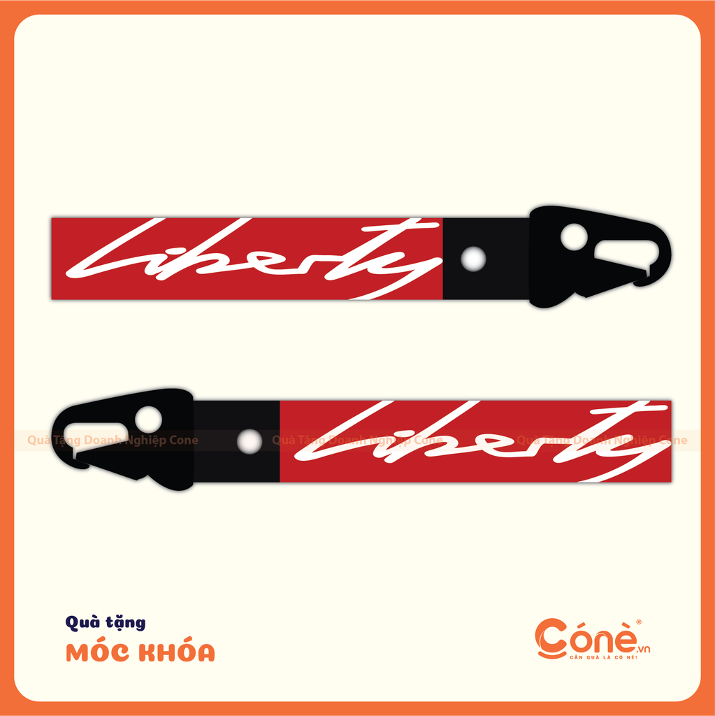 [MKQT05] Móc Khóa Dây Vải In Logo