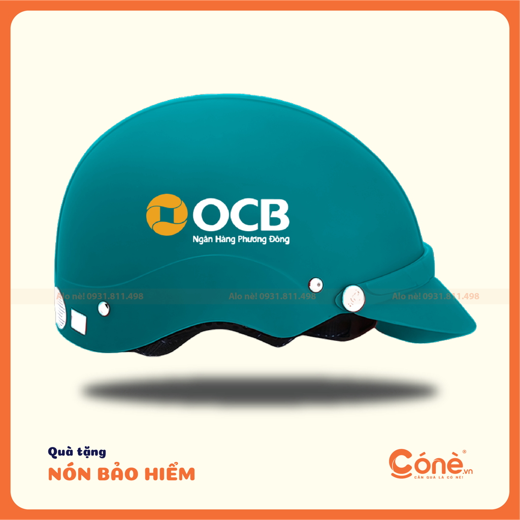 [NBH001] Mũ Bảo Hiểm Bình An - In Logo Theo Yêu Cầu | Cone