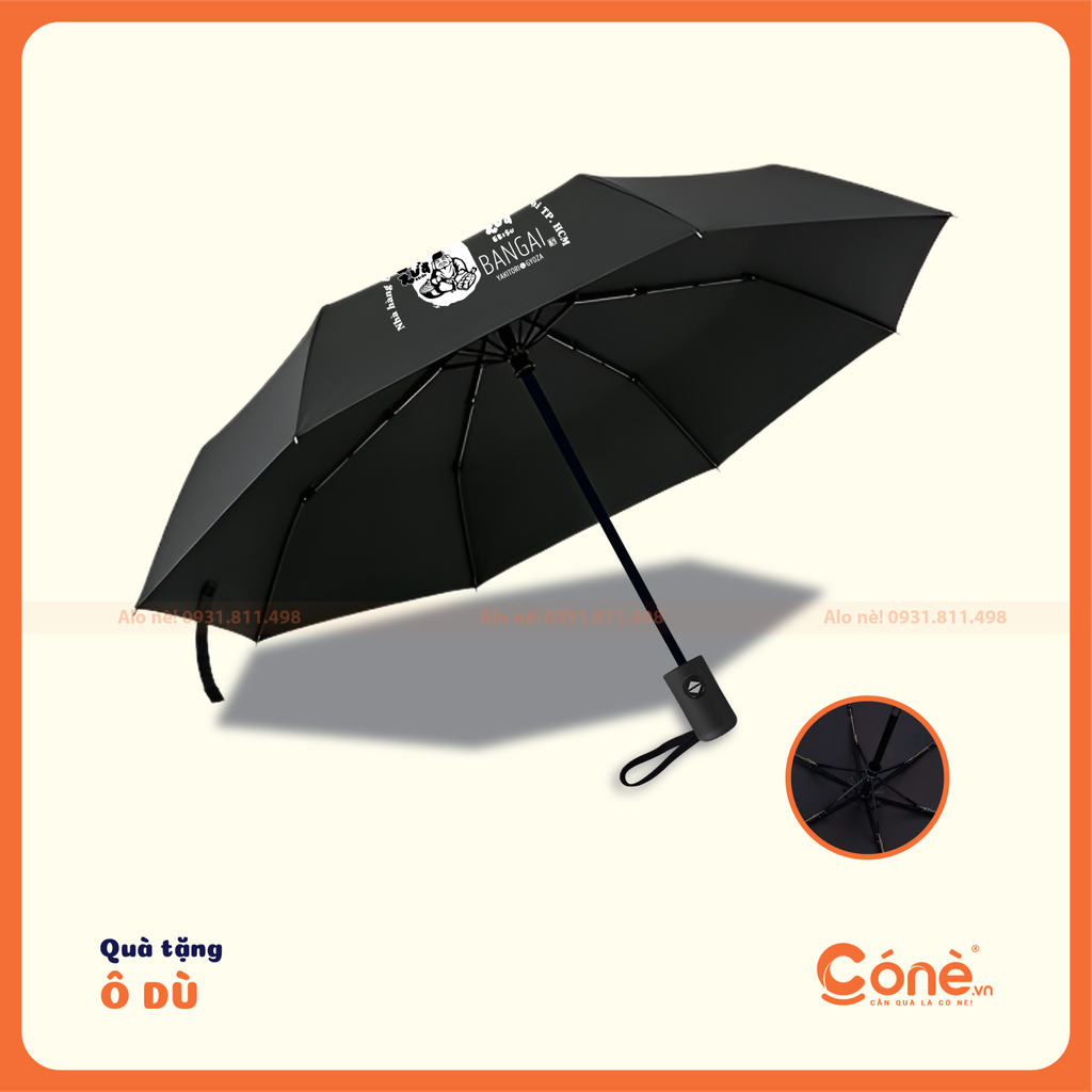 [OD004] Ô Dù Premium | Ô Gấp 3 Tự Động 2 Chiều