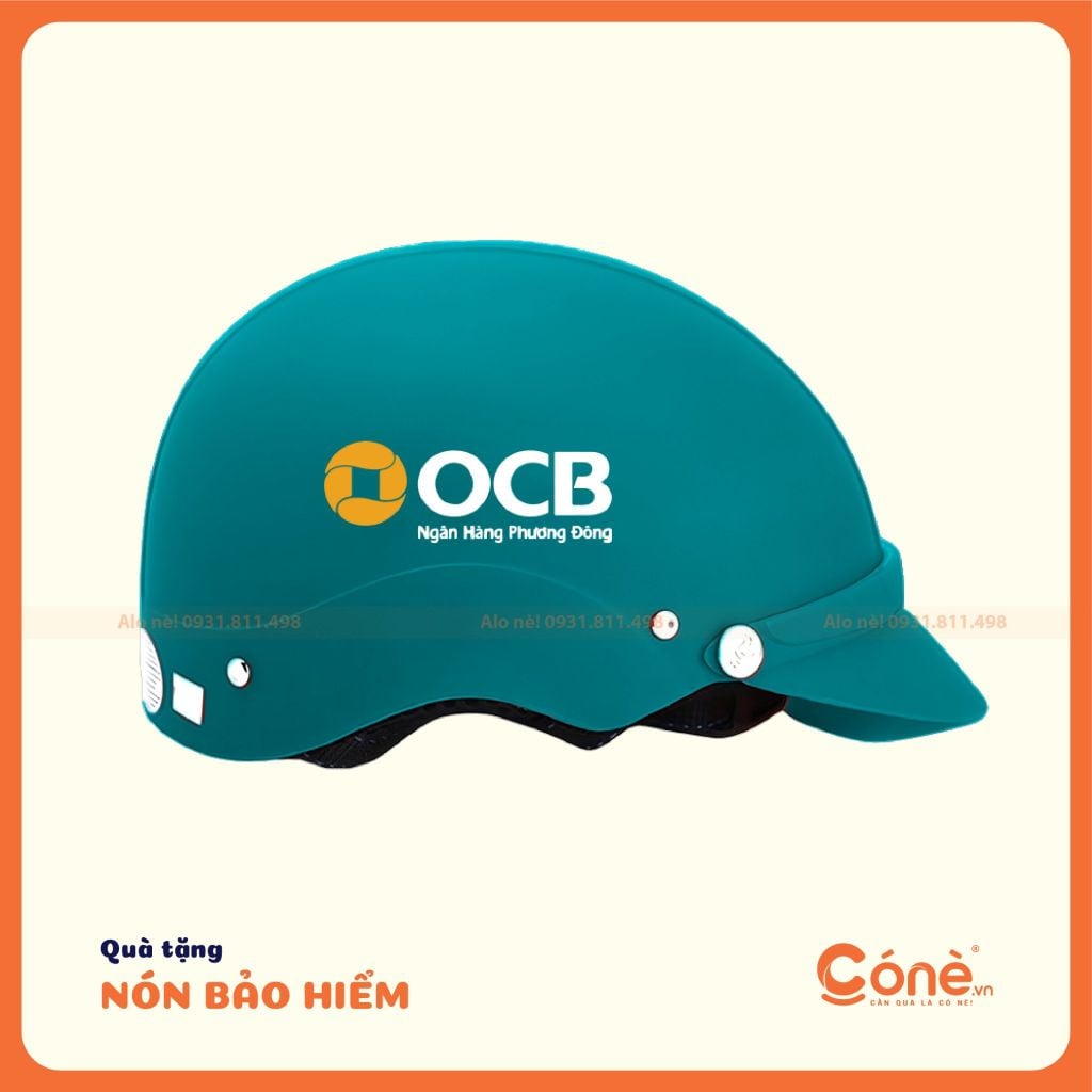 [NBH001] Mũ Bảo Hiểm Bình An - In Logo Theo Yêu Cầu | Cone