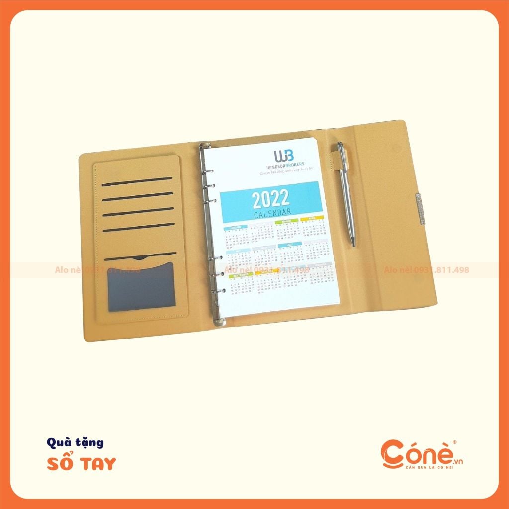 Sổ Premium Notes Cone | In Sổ Tay Bìa Cứng Cao Cấp