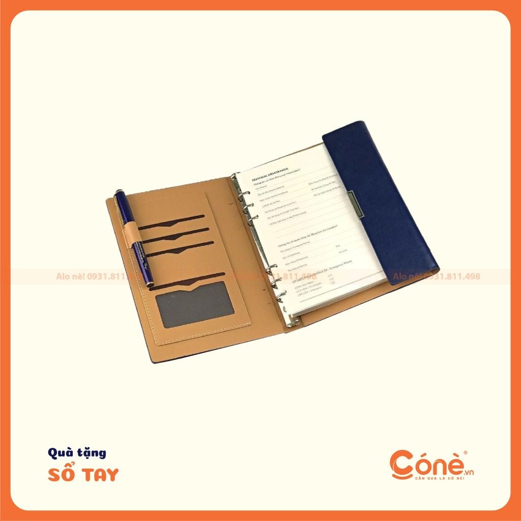 Sổ Premium Notes Cone | In Sổ Tay Bìa Cứng Cao Cấp