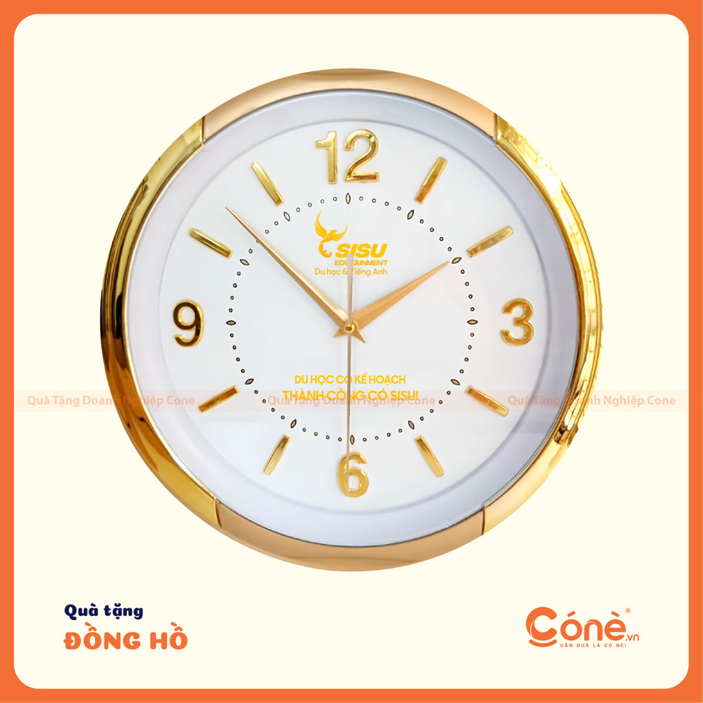 [DH001] Đồng Hồ Timeless | Đồng Hồ Quà Tặng Treo Tường Mạ Vàng