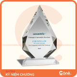 [KNC003] Kỷ Niệm Chương Đồng Hành  | Kỷ Niệm Chương Hình Lục Giác In Logo Doanh Nghiệp